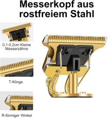 Şarj Edilebilir Sakal Hassas Profesyonel Tıraş Makinesi Gold  RF-1218