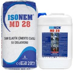 İsonem Md28 Tam Elastik Çimento Esaslı Su İzolasyonu 20+10 Kg