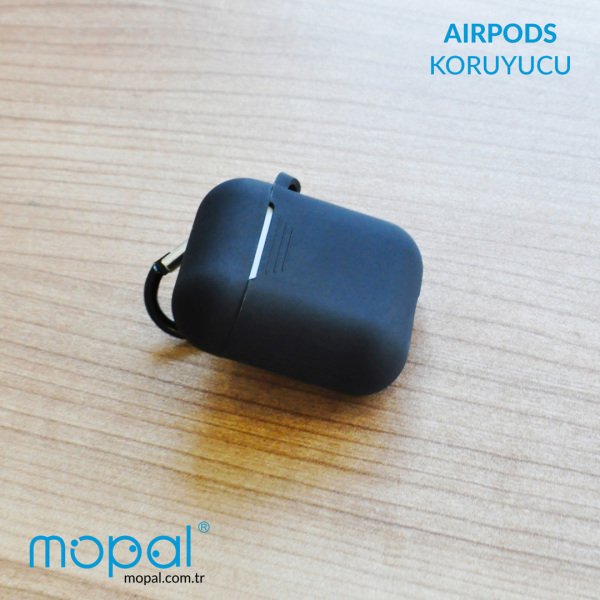 Silikon Airpods Koruyucu - Pembe&Şeffaf Beyaz