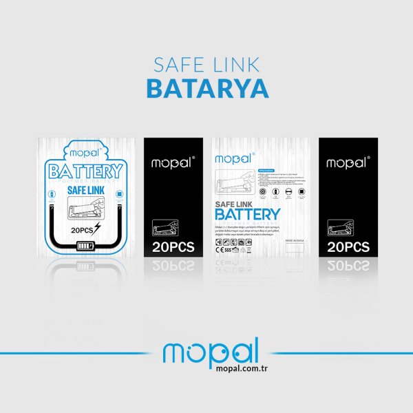 Mopal Safe Link Nokia BL-4U Ekstra Güçlü 500 Mah Batarya