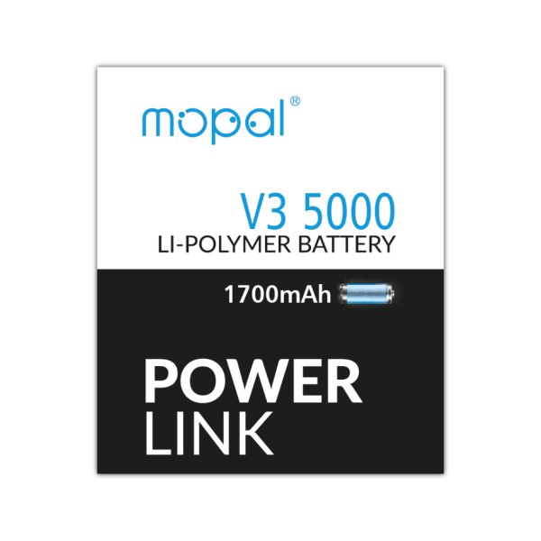 Mopal Power Link Vestel V3 5000 Ekstra Güçlü 1700 Mah Batarya