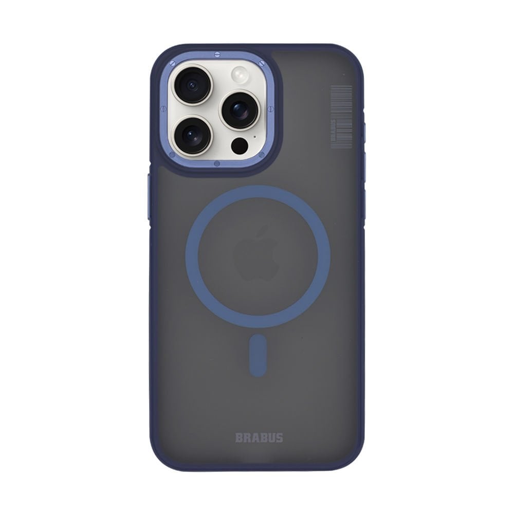 Iphone 15 Pro Max Brabus Screw Kılıf Dark Blue