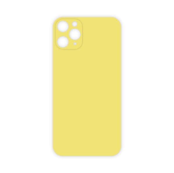Mopal İphone 11 Pro Max Renkli Arka Jelatin Koruyucu Sarı