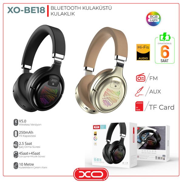 XO Bluetooth Kulaküstü Kulaklık XO-PR218