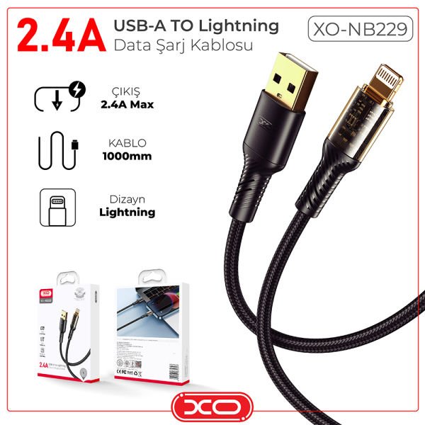 XO Usb-A To Lightning Data Şarj Kablosu XO-NB229
