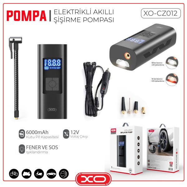 XO Elektrikle Akıllı Şişirme Pompası CZ012