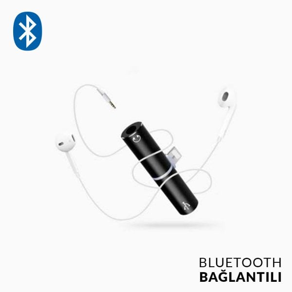 Lightning Bluetooth Splitter Aparat - GL044 Beyaz