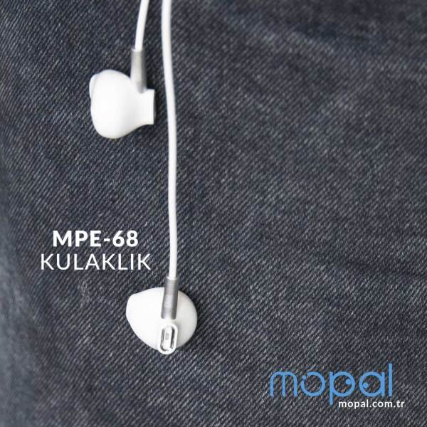 MPE-68 Kablolu Kulaklık - Beyaz Beyaz