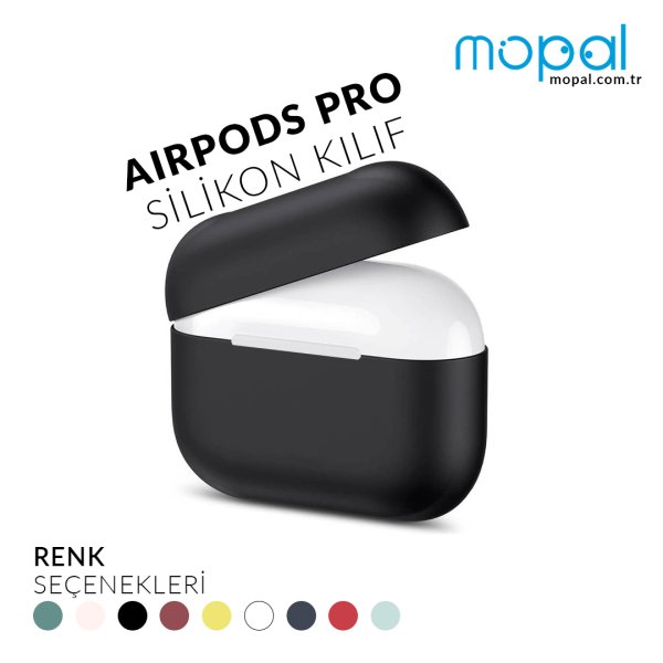 Silikon Airpods Pro Koruyucu White Beyaz