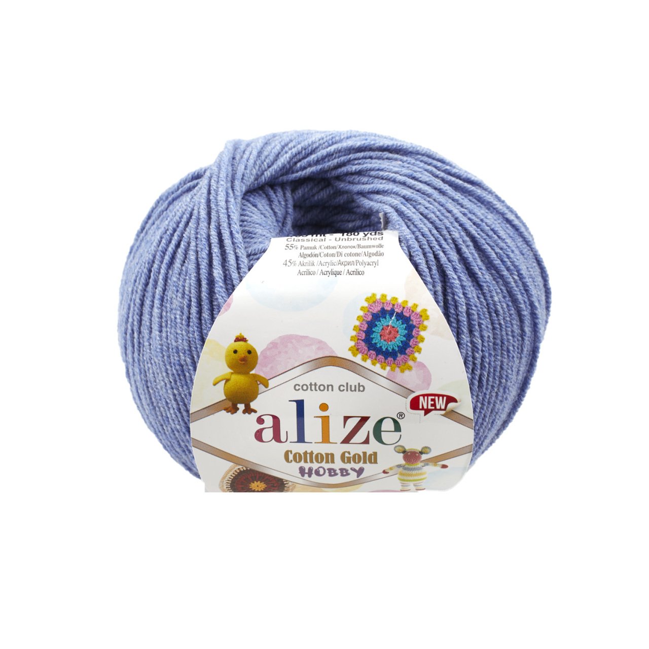 Alize Cotton Gold Hobby 374 Mavi melanj