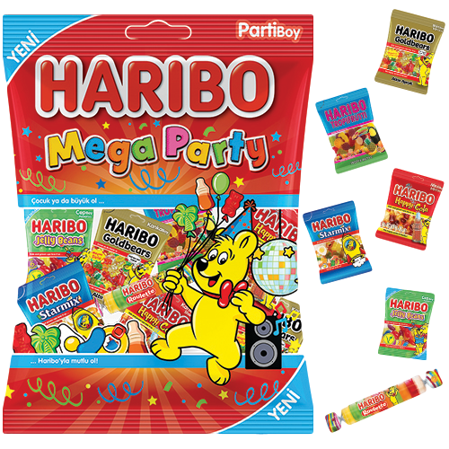 Haribo Mega Party 200 G x 24 Adet