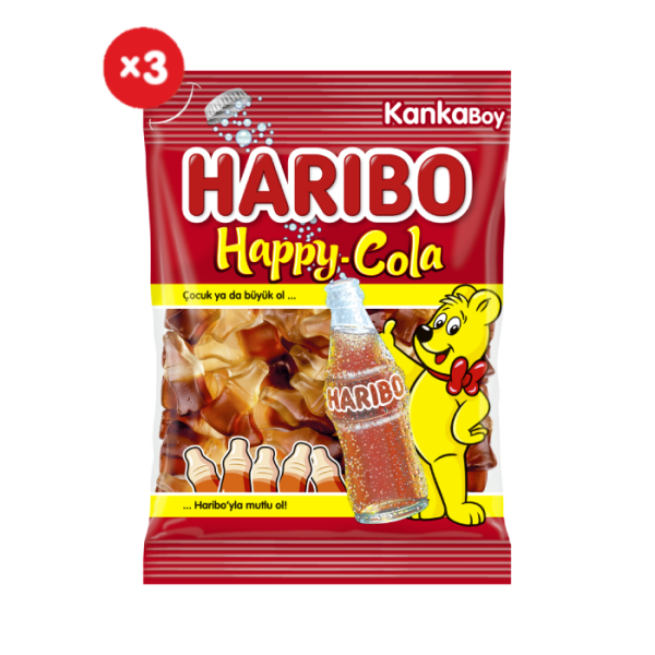 Haribo Happy Cola 80 G 3'lü Paket