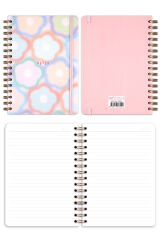 Matt Notebook A5 15x21 cm Spiralli Lastikli 2'li Tarihsiz Not Defteri Seti 1 Kareli 1 Çizgili