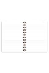 Matt Notebook 17x24 cm Lastikli Spiralli Sert Kapak Not Defteri Çizgili Gökkuşağı