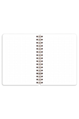 Matt Notebook A5 15x21 cm Spiralli Lastikli Noktalı Tarihsiz Not Defteri Arı