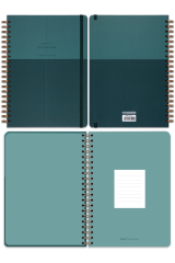 Matt Notebook 20x28 cm A4 Lastikli Spiralli Sert Kapak Not Defteri Çizgili