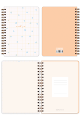 Matt Notebook 2024 Yılı Haftalık Ajanda 12 Aylık Papatya