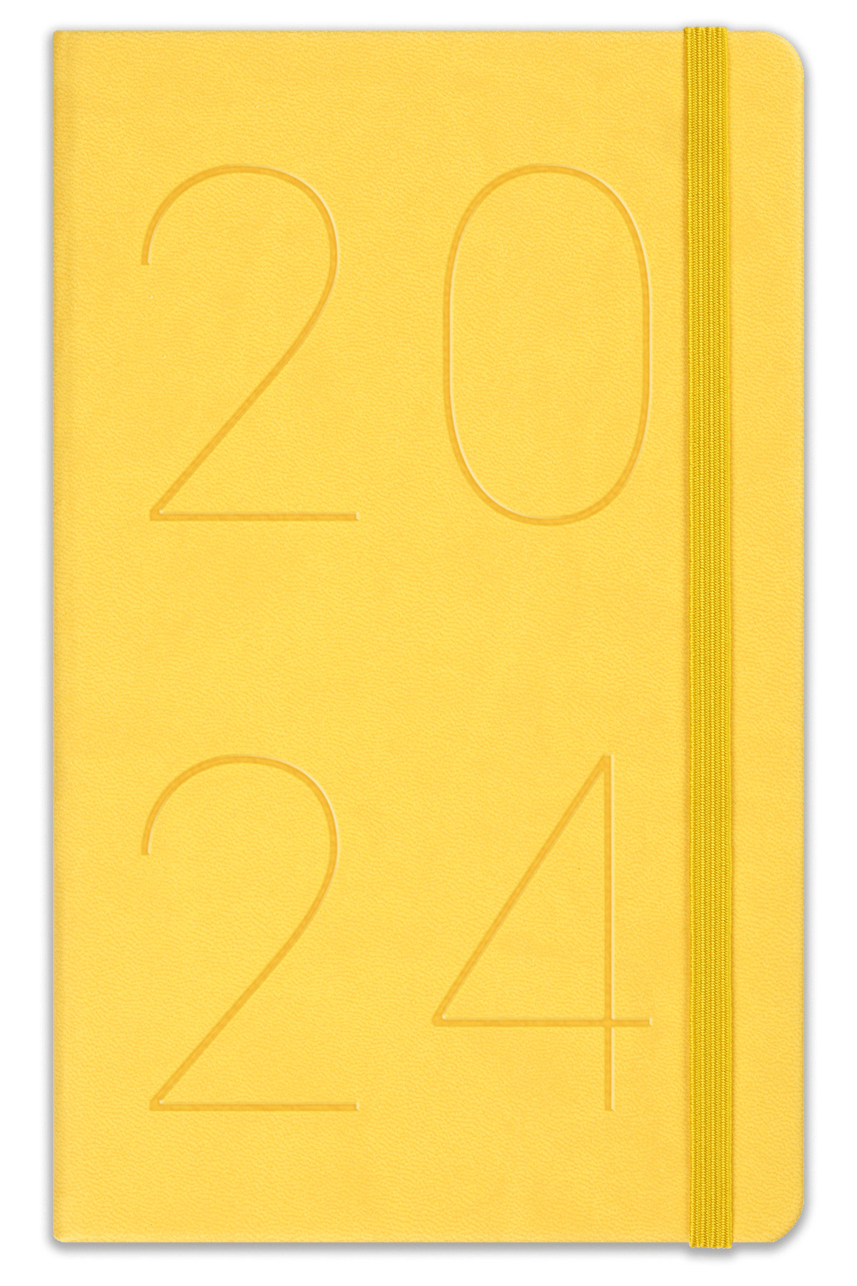 Matt Notebook 2024 Yılı 13x21 cm Günlük Ajanda Sarı