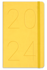 Matt Notebook 2024 Yılı 13x21 cm Günlük Ajanda Sarı