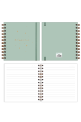 Matt Notebook 15x15 cm Kare 2'li Set Spiralli 2024 Yılı Haftalık Ajanda ve Defter