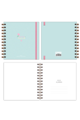 Matt Notebook 15x15 cm Kare 2'li Set Spiralli 2024 Yılı Haftalık Ajanda ve Defter