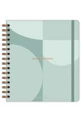 Matt Notebook Süresiz Planlayıcı Kare Ajanda Yeşil