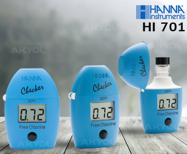 Hanna HI 701 Free Chlorine Serbest Klor Ölçer + Kalibrasyon Seti