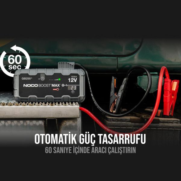 NOCO Genius GB250 Lityum Akü Takviye 12V 5250Amp + Powerbank + Led Lamba