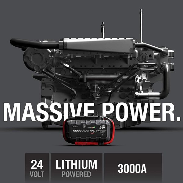 NOCO Genius GB251 Lityum Akü Takviye 24V 3000Amp + Powerbank + Led Lamba