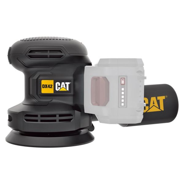 CAT DX42B Devir Ayarlı Eksantrik Zımpara (Akü Dahil Değildir) 18Volt 125mm