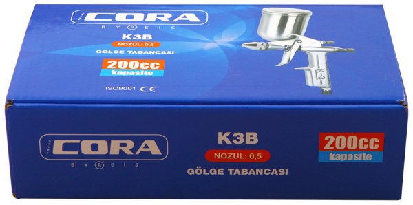Cora K3B Üstten Depolu Boya Tabancası 0.5 mm