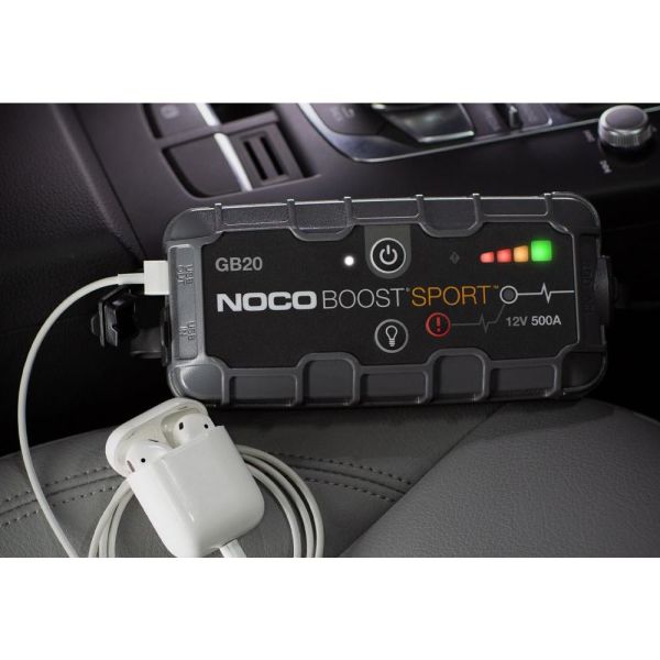 NOCO Genius GB20 Lityum Akü Takviye 12V 500Amp+ Powerbank + Led Lamba