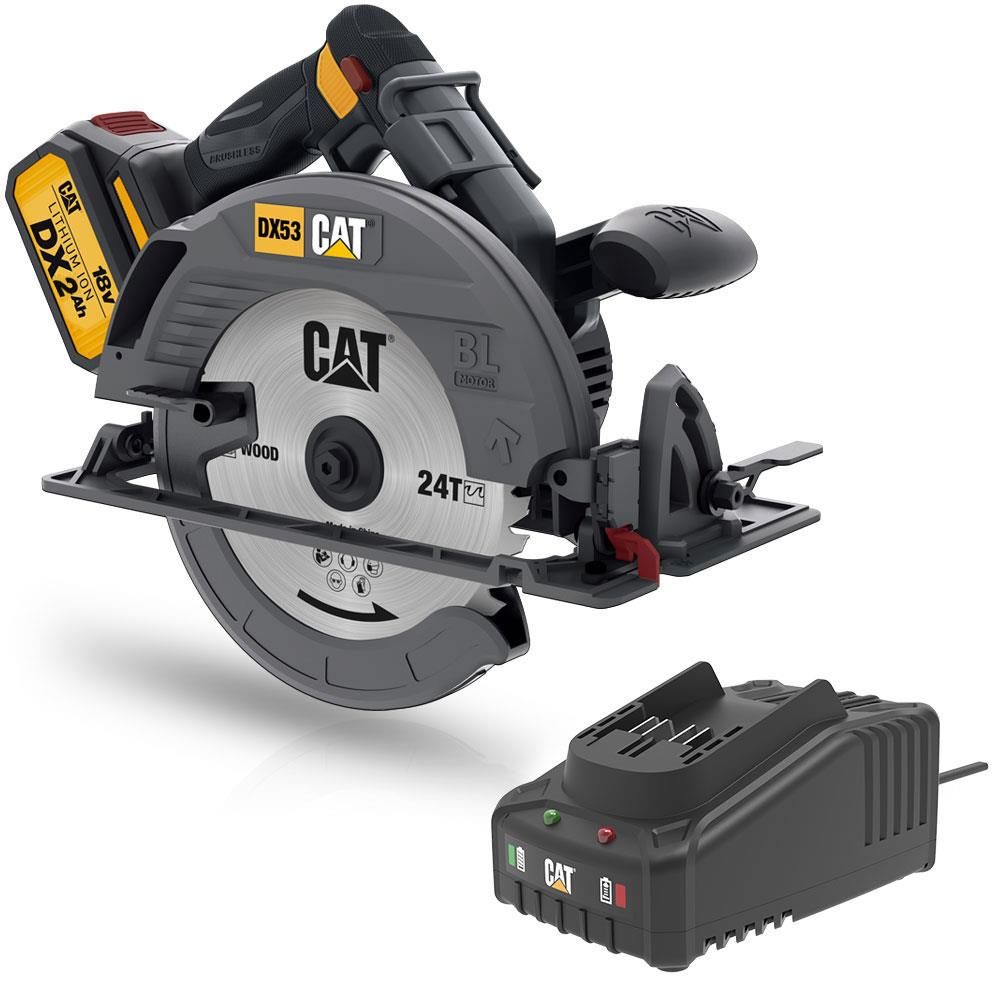 CAT DX53BC Akülü Daire Testere 18Volt 2.0Ah Li-ion