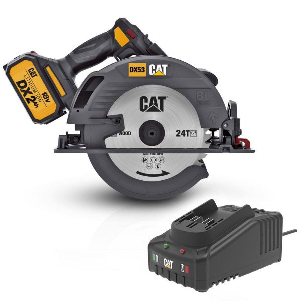 CAT DX53BC Akülü Daire Testere 18Volt 2.0Ah Li-ion