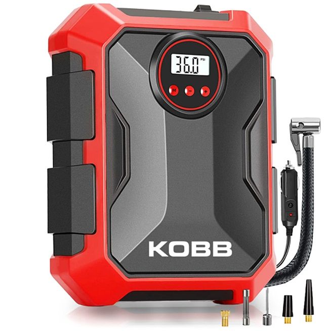 KOBB KB200 12Volt 150 PSI Ayarlanabilir Dijital Basınç Göstergeli Hava Lastik Şişirme Pompası