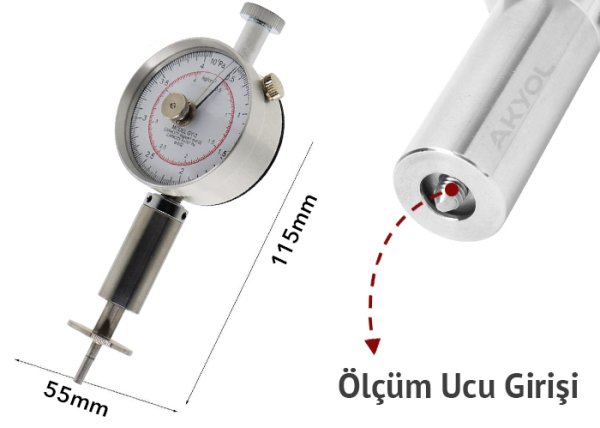 Loyka GY-2 Meyve Sertliği Ölçer Penetrometre