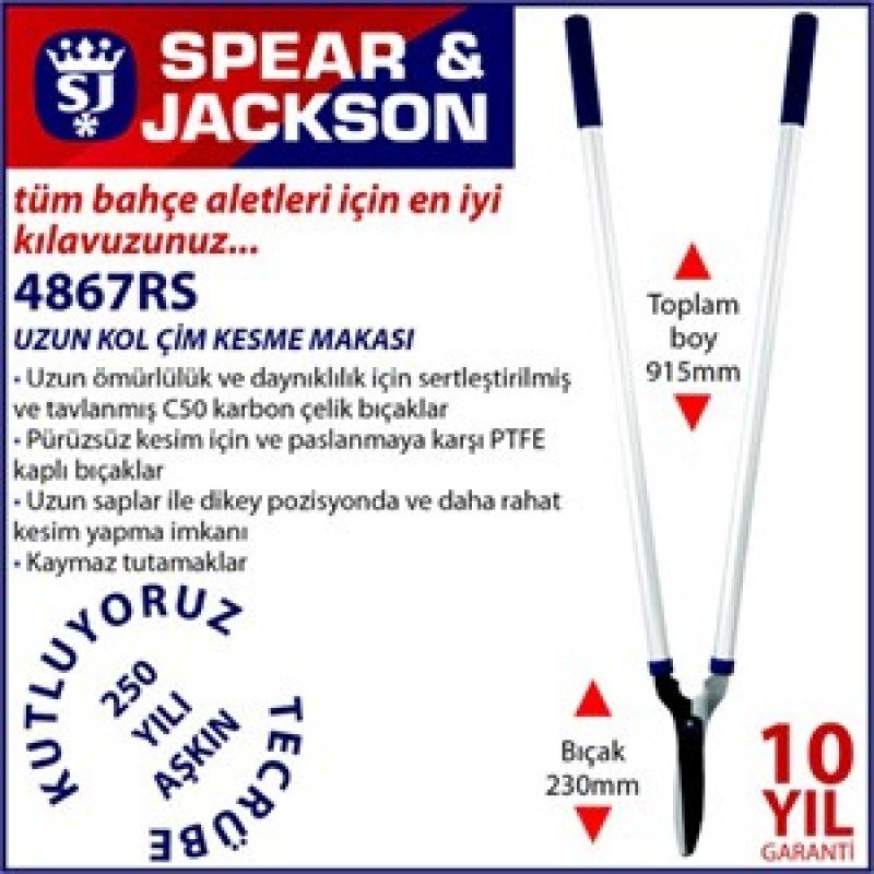 Spear&Jackson 4867RS Çim Kesme Makası