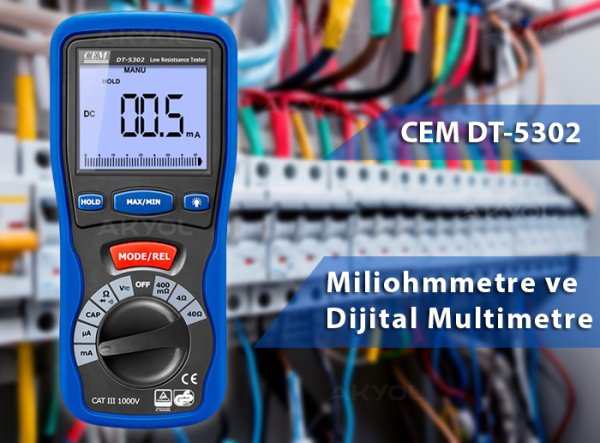 CEM DT 5302 Miliohmmetre ve Dijital Multimetre