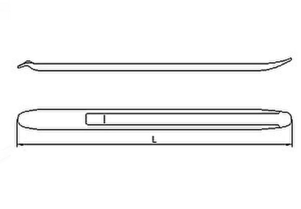 İzeltaş 6350260300 Levye Oluklu 300 mm