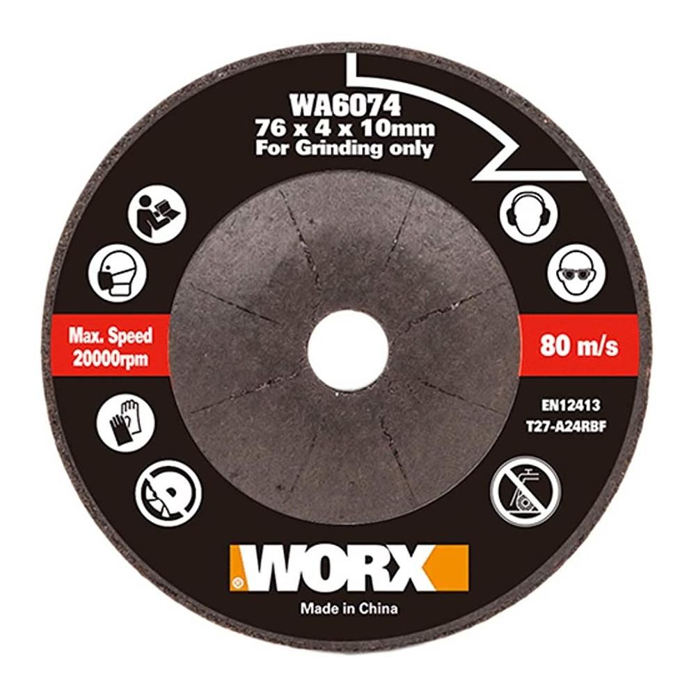 Worx WX801 İçin 76x10mm Metal Taşlama Taşı