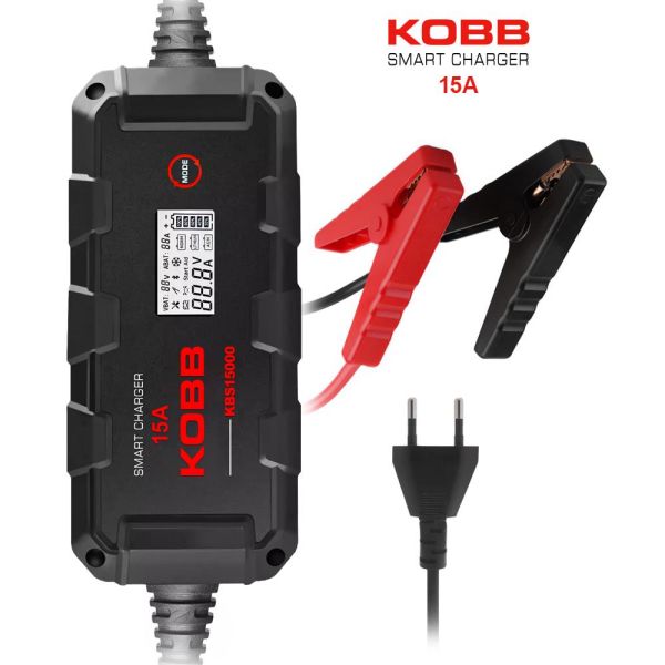 KOBB KBS15000 Akıllı Dijital Akü Şarj ve Akü Bakım/Desülfatör 6V/12V/24V 300A