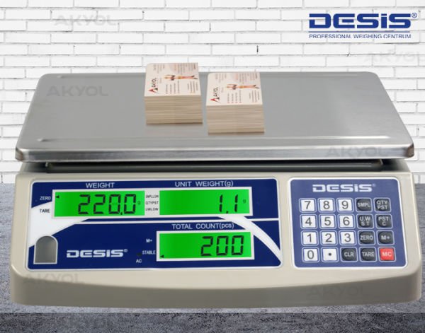 Desis H2C-6 Dijital Hassas Sayıcı Terazi Hassasiyet: 0.2 gr. Max: 6 kg.