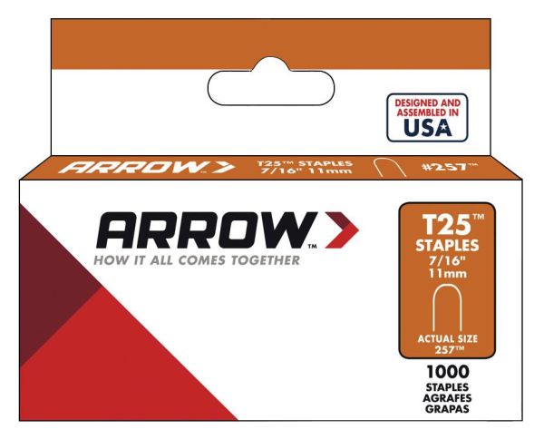 Arrow AR257 11mm 1000 Adet Profesyonel U Tipi Zımba Teli