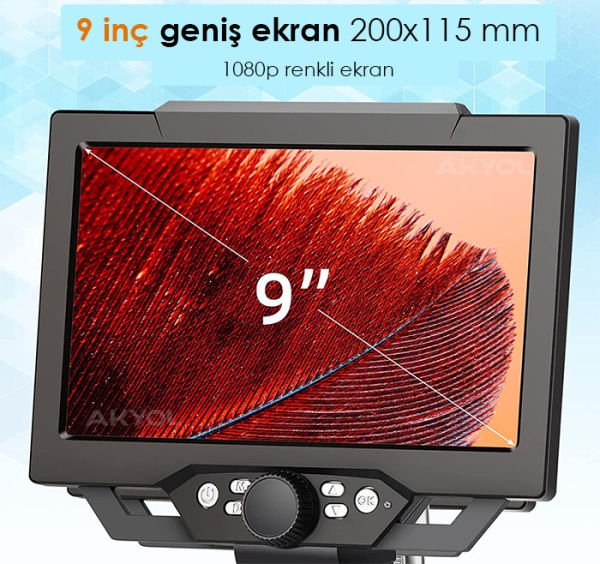 G1600 Plus+ Renkli Ekranlı Dijital Mikroskop 1600X