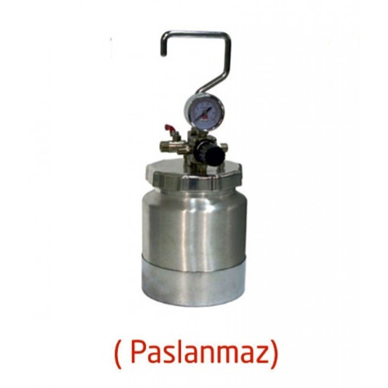 3 lt. Paslanmaz Basınçlı Tank Karıştırıcısız