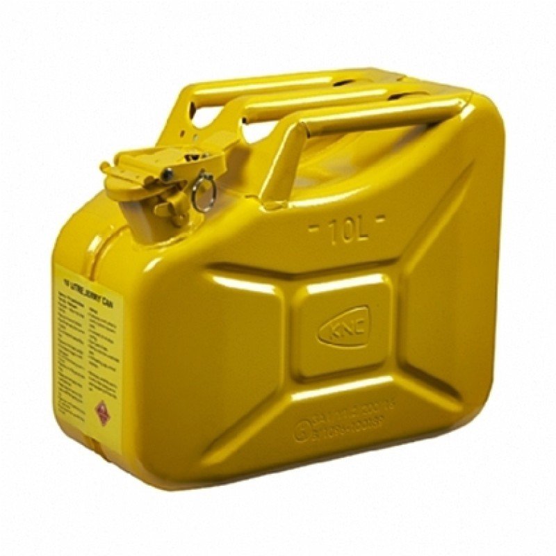 KNC Sarı Metal Yakıt Bidonu 10 Litre