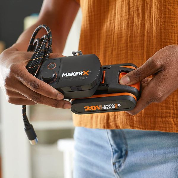 Worx 20V HUBX USB Portlu Devir Ayarlı Adaptör (Akü Dahil Değildir)