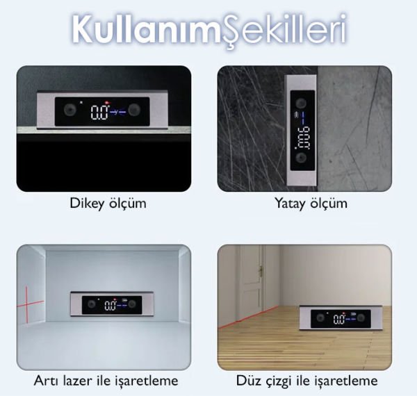 Loyka 5342 Mini Dijital Eğim Ölçer Lazerli