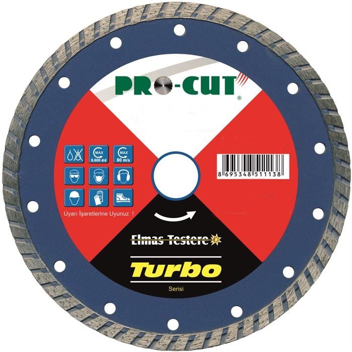 Pro-Cut 115 mm Turbo Elmas Testere