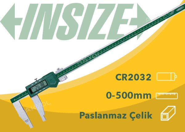 İnsize 1106-501 Tek Çene Dijital Kumpas 0-500mm